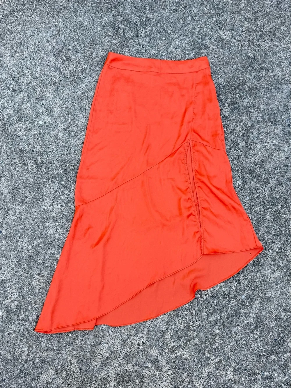 Free People Lola Asymmetric Ruffled Skirt Size 4 Boho Cowgirl Western